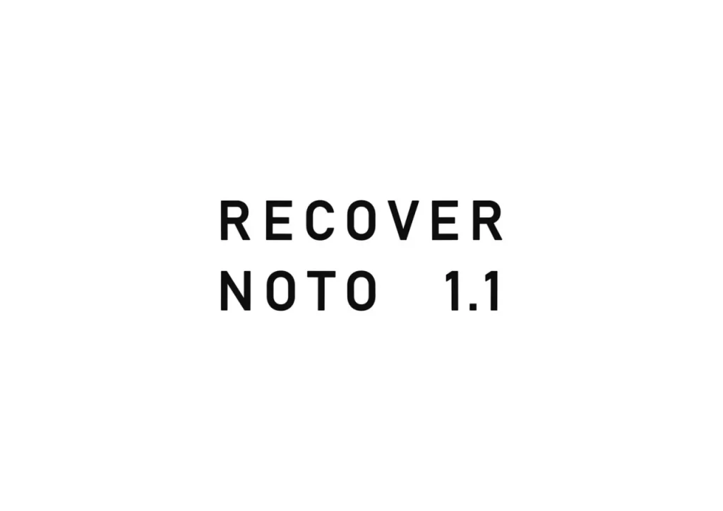 RECOVER NOTOのロゴ
